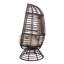Charmant fauteuil à œufs pivotant pour la cour arrière - style panier avec lit à eau confortable - l 30,25 po x H 57,52 po x P 28,18 po