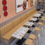Banc de restaurant nordique simple