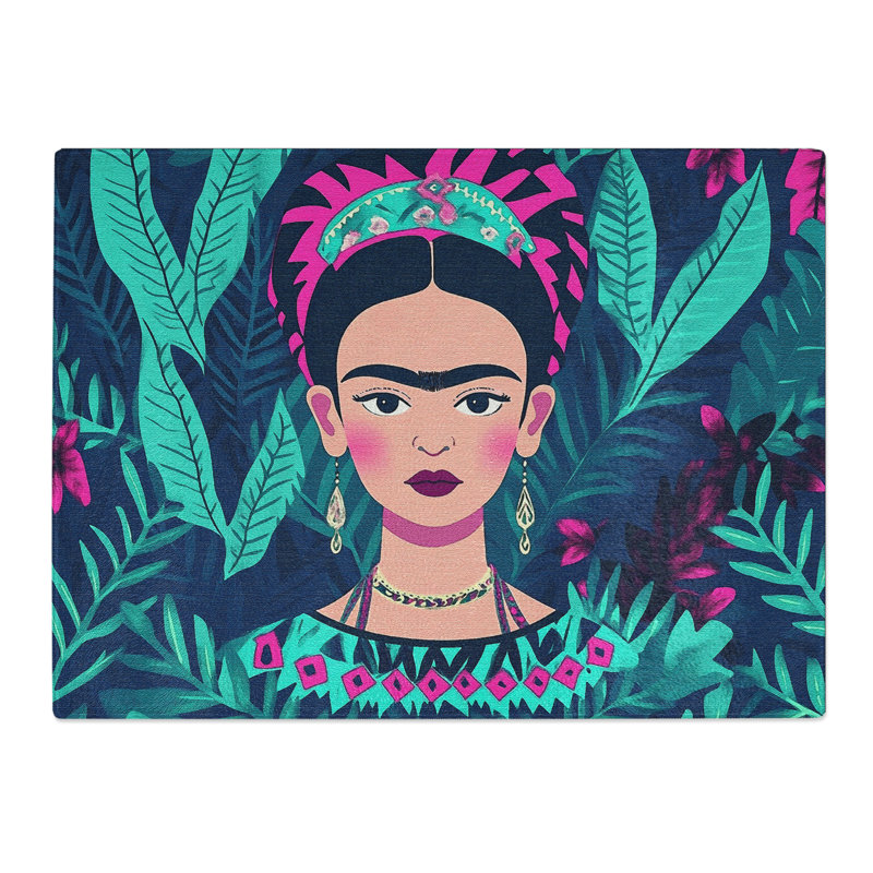 Frida Kahlo Art  Glass Chopping Board