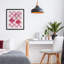 «Coquette Cherries over Chequers», impression sous verre encadrée, design par Nina Jacobs-141788814-141788812