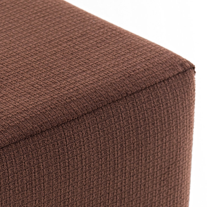Repose-pieds carré large Tuffet 15,7 po