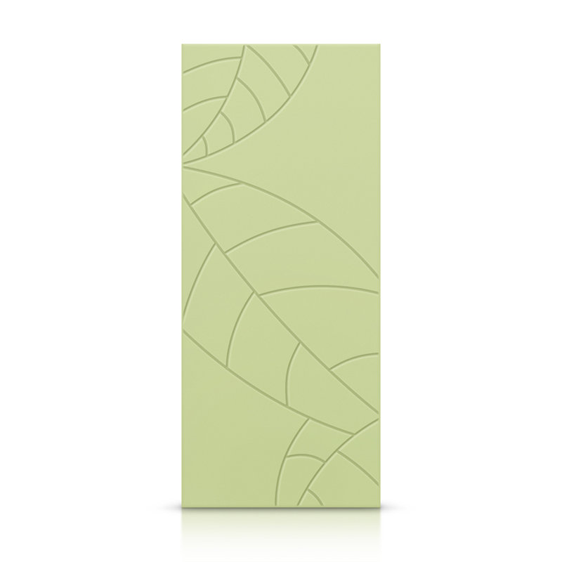 Porte standard à panneaux en bois, Vert sauge, 30 po x 96 po