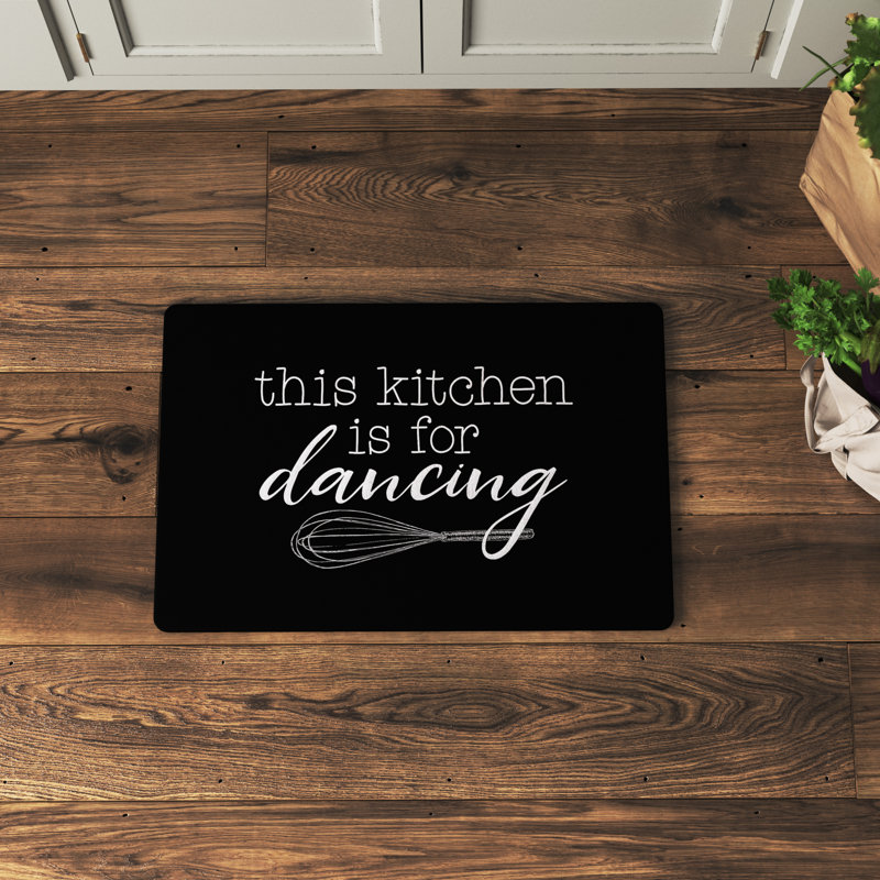 Tapis de cuisine Ashunta, Noir