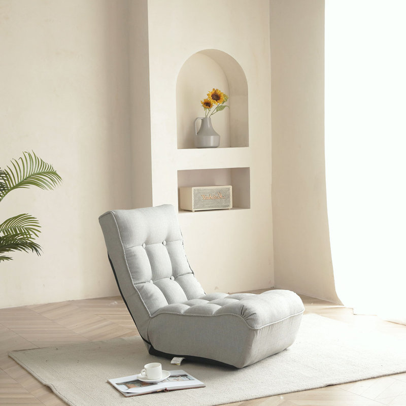 Fauteuil réglable sans accoudoirs, Lin gris