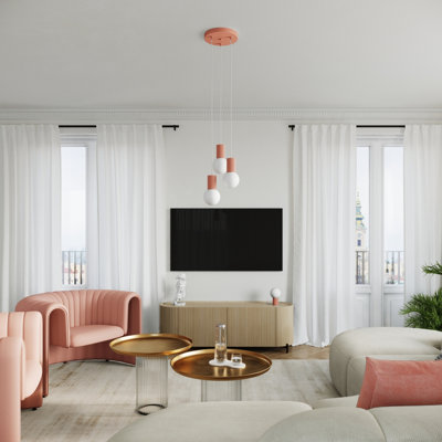 Bernis 3 - Light Brushed Nickel Pendant