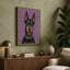 Noble Doberman Portrait Modern - Wrapped Canvas-1067890858-1067890849