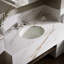 Lavabo de salle de bain ovale encastré en céramique avec trop-plein Verticyl-6917239