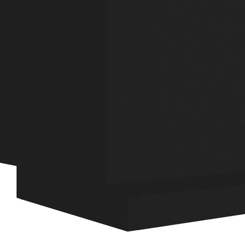Briah 45cm W Bedside Table, Black, Individual