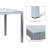 Emmye 70Cm Iron Dining Table-311499728