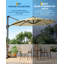 Beach Umbrella with Manual Lift