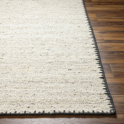 Jayde Handmade Wool Beige/Gray Rug