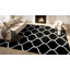 Tapis noir / blanc à motif géométrique Fiffia-324211612