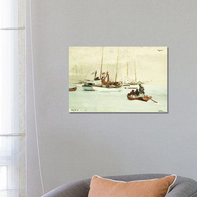 Schooners At Anchor, Key West, 1903 by Winslow Homer - Wrapped Canvas Gallery-Wrapped Canvas Giclée