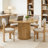 43.3'' Round Pedestal Dining Table-2129888153