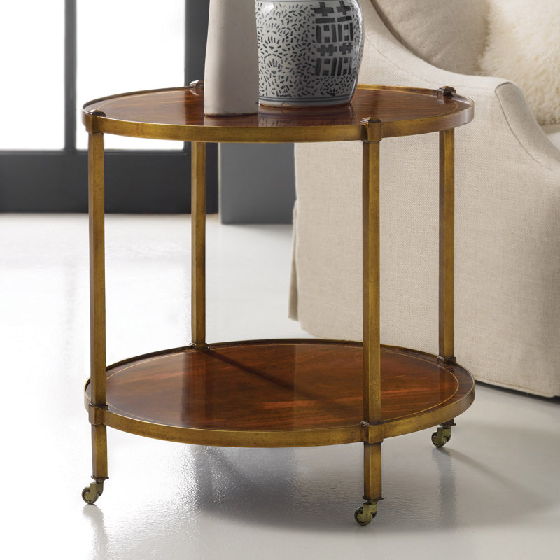 Modern History Solid Wood End Table