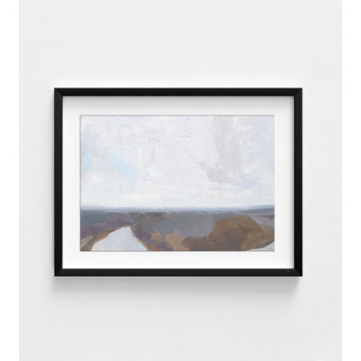 «Low Appalachia I» par Jacob Green, impression de paysage minimaliste, impression de peinture sur fond de tons de terre, abstrait Alcide, art mural encadré