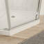 Porte de douche pivotante universelle à ajustement de 1 3/8 po avec finition en verre trempé de 1/4 po-111692015