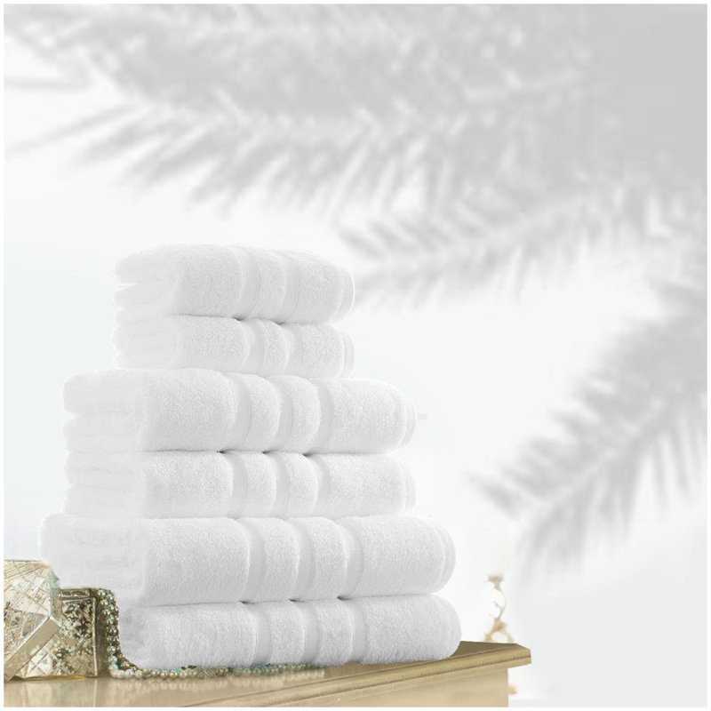 Zero 2 Piece Bath Towel Same-Size Bale, White, Jumbo Bath Sheet - 2 Pack