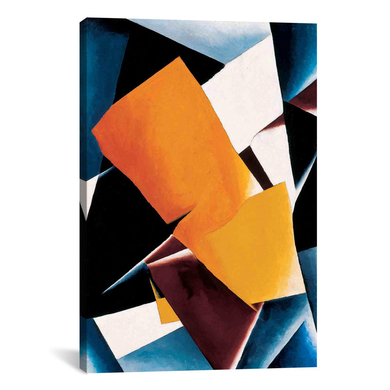 «Painterly Architectonics» par Lyubov Popova, impression sur toile, H 26 po x l 18 po x P 1,5 po, Pas de tapis, Toile tendue