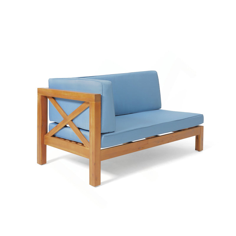 X-BACK LEFT CORNER BENCH, Blue