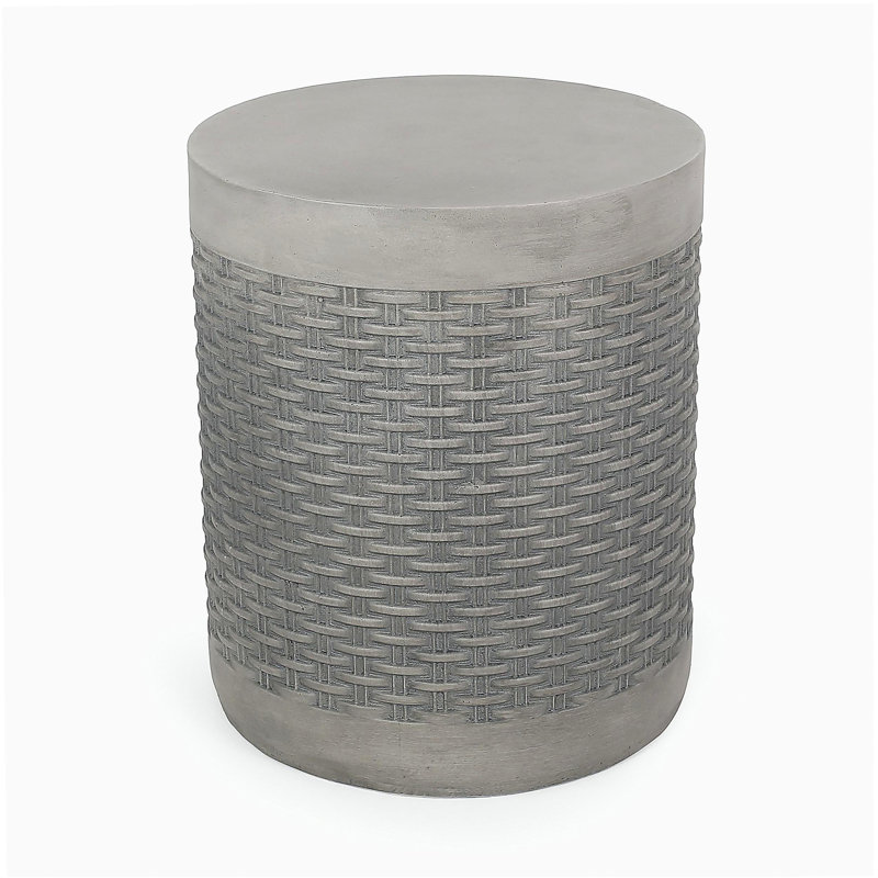 Table d'appoint d'extérieur ronde en béton