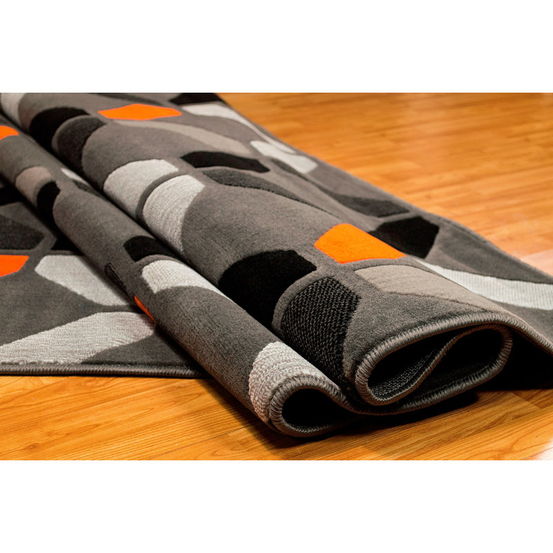 Geometric Indoor Rug, Rectangle 5' x 6'11"