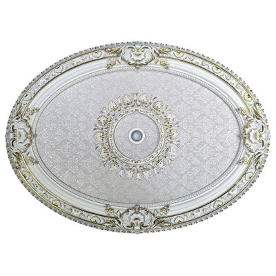 Imperial Pearl Oval Ceiling Medallion 43 inch