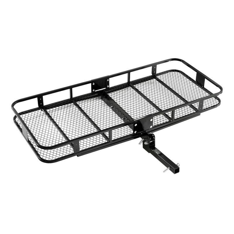 70 po x 30 po x 6 po, porte-bagages avec attelage, capacité de charge de 500 lb avec rappel réfléchissant nocturne, porte-bagages pliable avec crochet d'attache pour récepteur de 2 po, adapté aux VUS