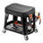 Mechanic Stool Rolling Workshop Seat 300 lbs Load with Wheels & Tool Tray