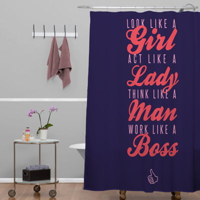Abri Modern Shower Curtain