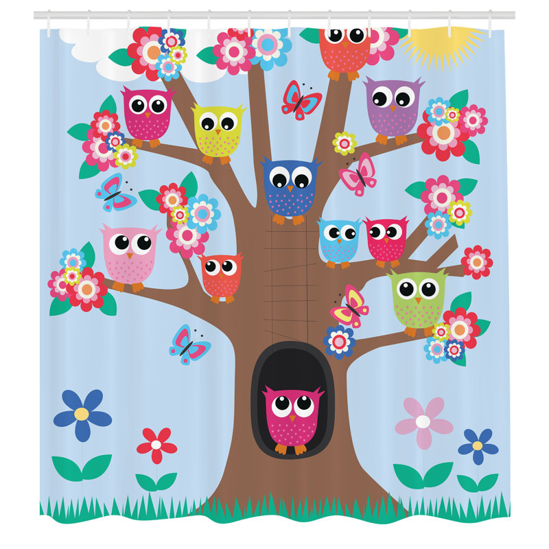 Shower Curtain with Hooks Included