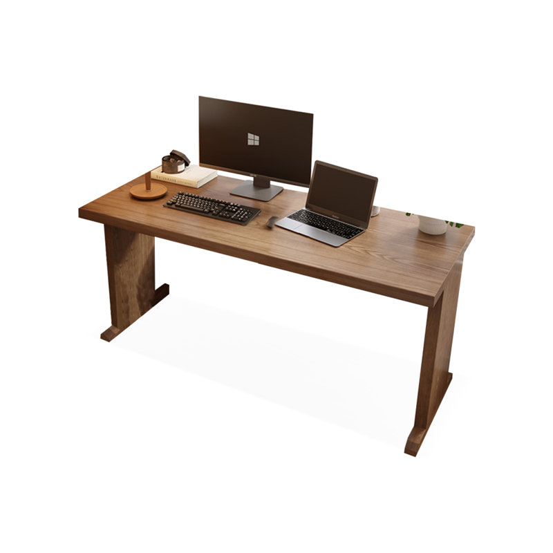 Bureaux rectangulaires en bois massif noyer, H 29,53 po x l 62,99 po x P 23,62 po