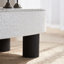 Table basse Mid-Century moderne ovale avec plateau en faux marbre
