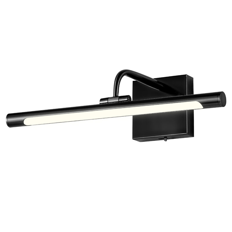 Lampe à DEL à 1 lumière à intensité variable de 16 po réglable 3000K / 4000K / 5000K, 640 lumens, Noir mat