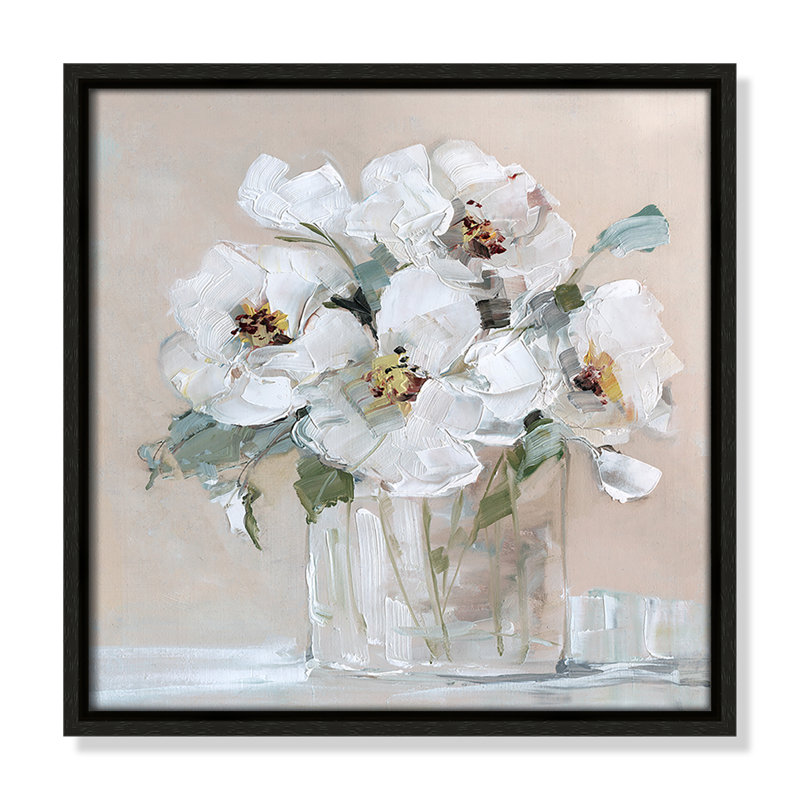 Soft White I de Sally Swatland, Espresso, H 13,5 po x l 13,5 po x P 2 po