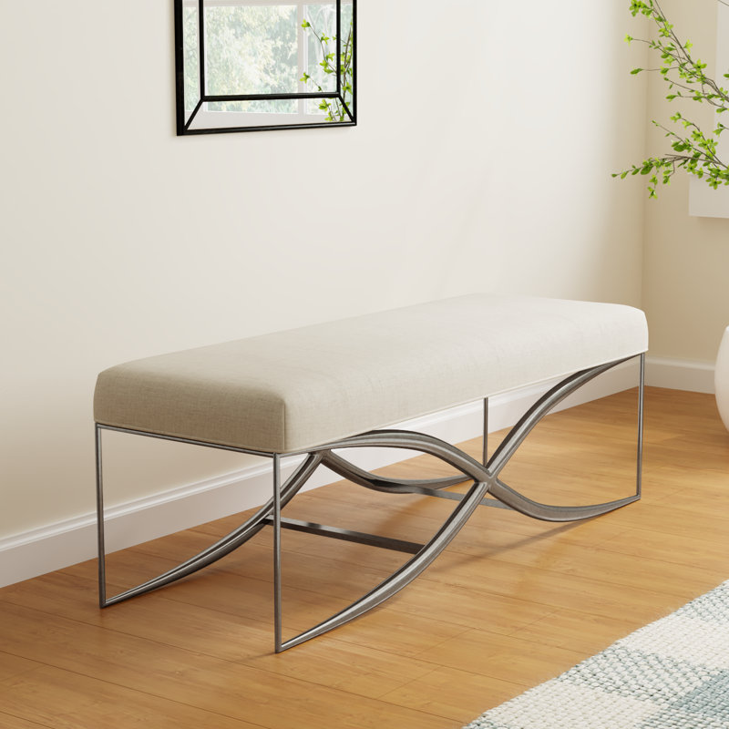Regan Polyester Upholstered Bench