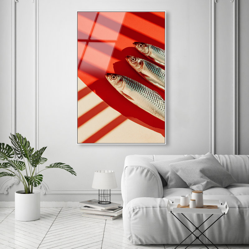 Coast Catch Print by Oliver Gal, 46"H x 31"W, White Floater Frame