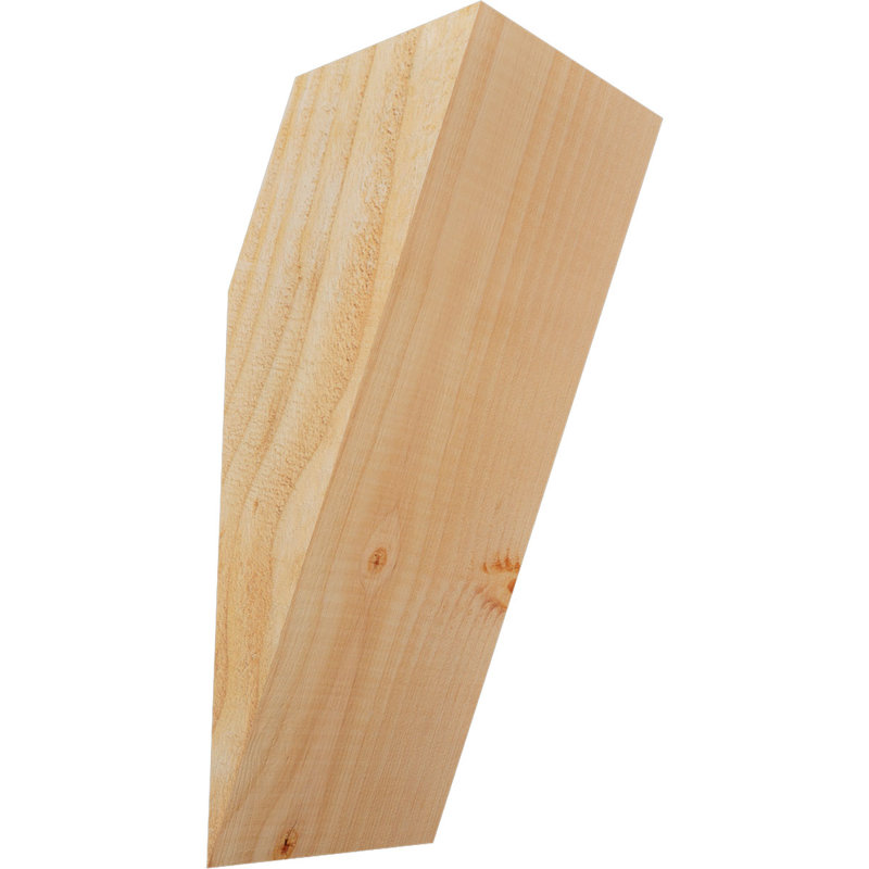 Attelle de genou traditionnelle, Douglas (sciage brut), H 14 po x l 6 po x P 6 po