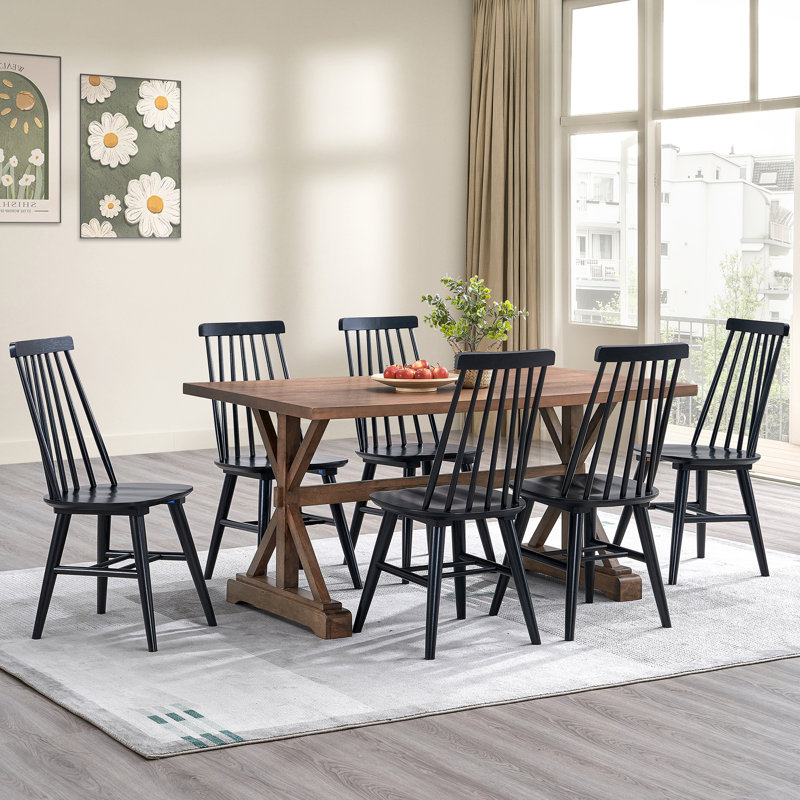 Chaises de salle à manger Alvie, Noir