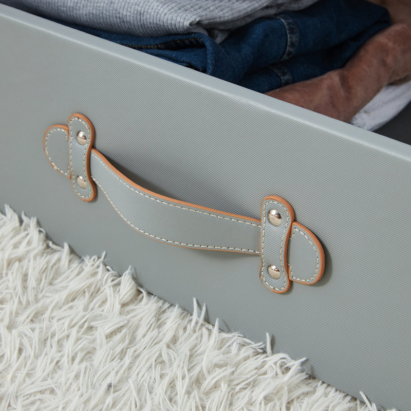 Texture Brand - Rolling Under Bed Storage Drawer, Charcoal Grey