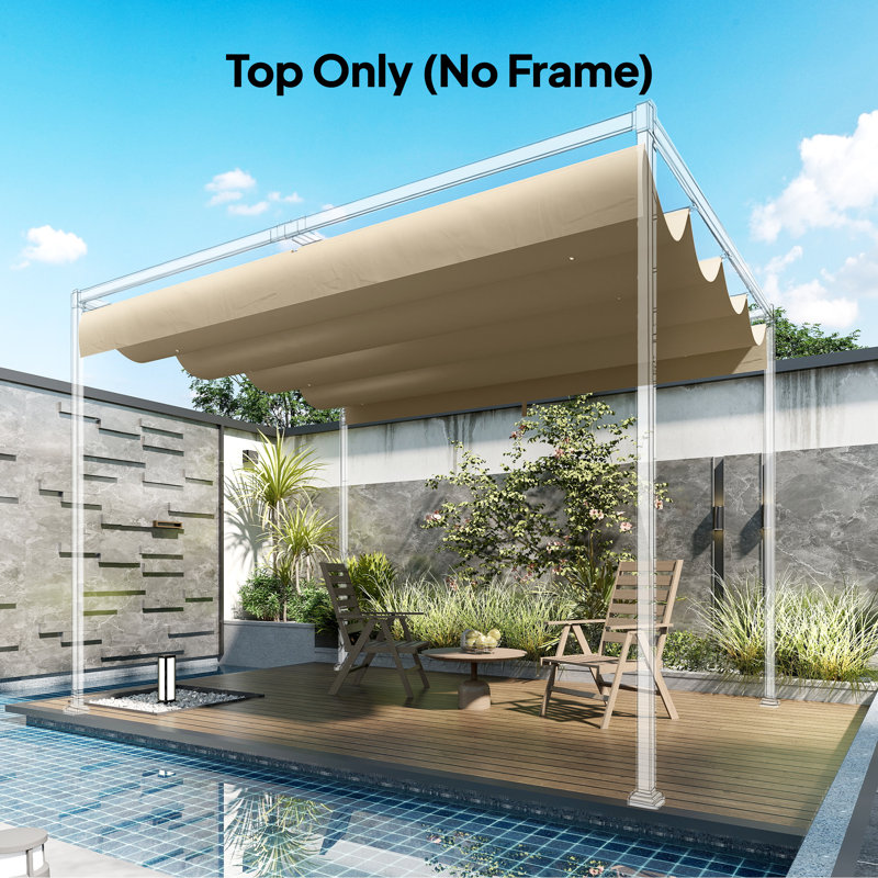 Outsunny Polyester Replacement Canopy for Pergola, Khaki