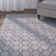 Togut Non-Slip Polypropylene Silver Area Rug