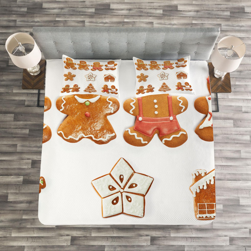 Modern & Contemporary Polyester Coverlet, King Coverlet + 2 Shams
