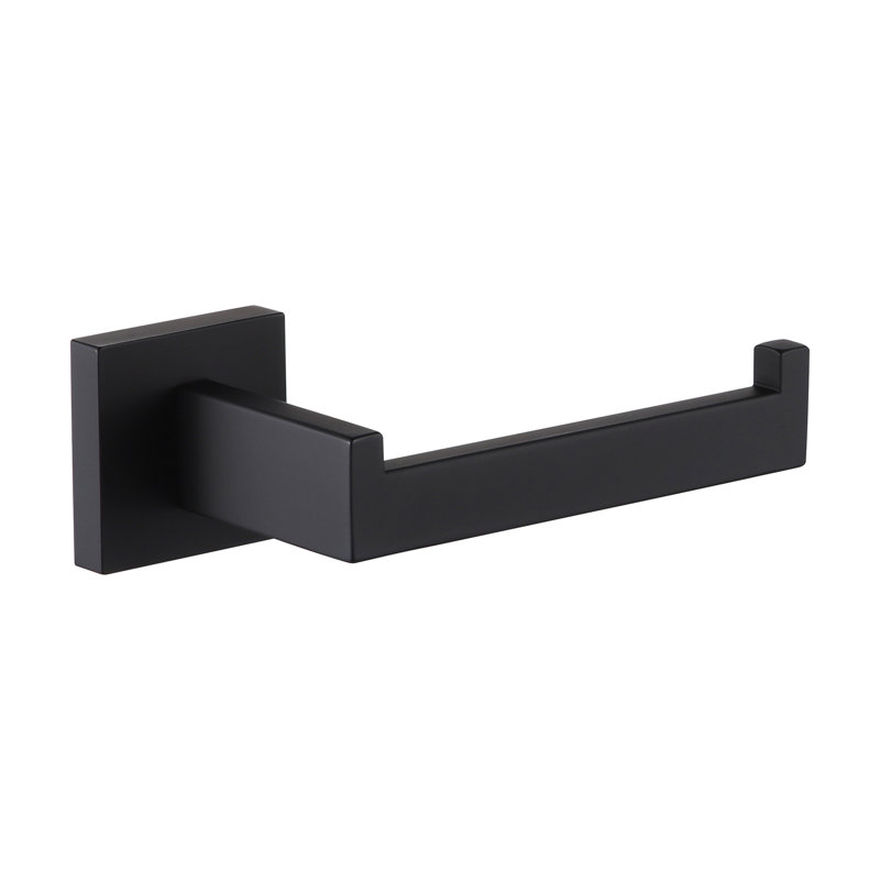 Bathroom Toilet Paper Holder Wall Mount, Matte Black