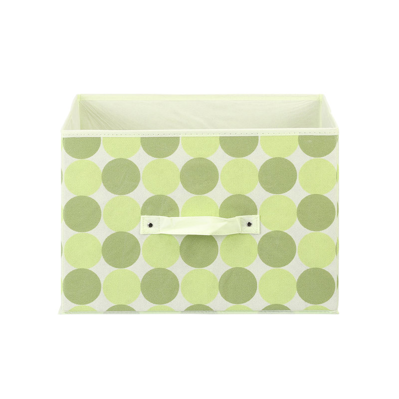 Rebrilliant Fabric Decorative Bin, Green