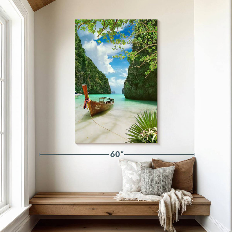 Aime Thai Paradise Boat, 48" H x 32" W