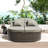 2-Person Rattan Chaise Lounge with Adjustable Backrests and Cushions for Patio or Poolside-1862959174-1862959173