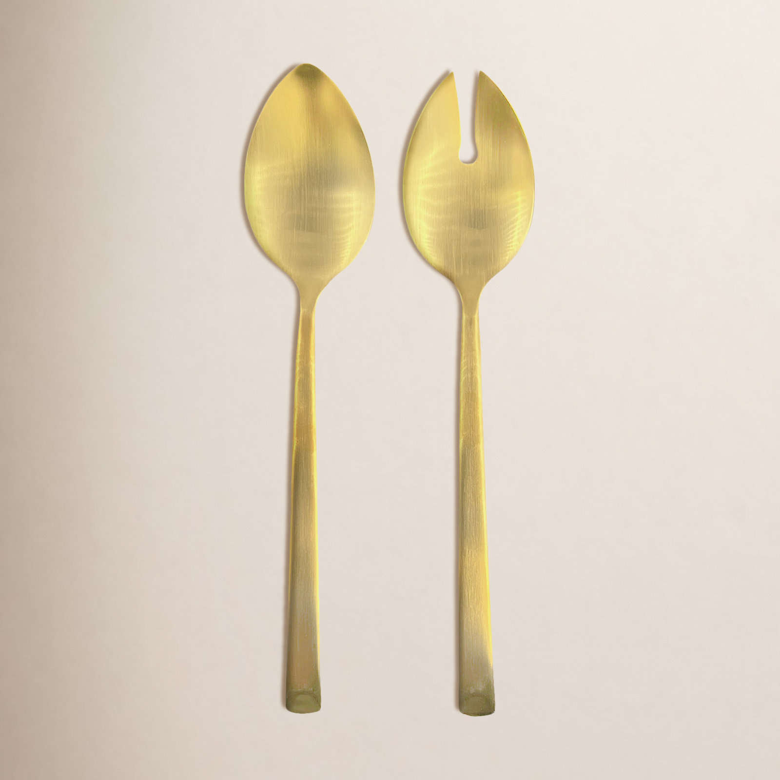 Stainless Steel Salad Servers, Gold