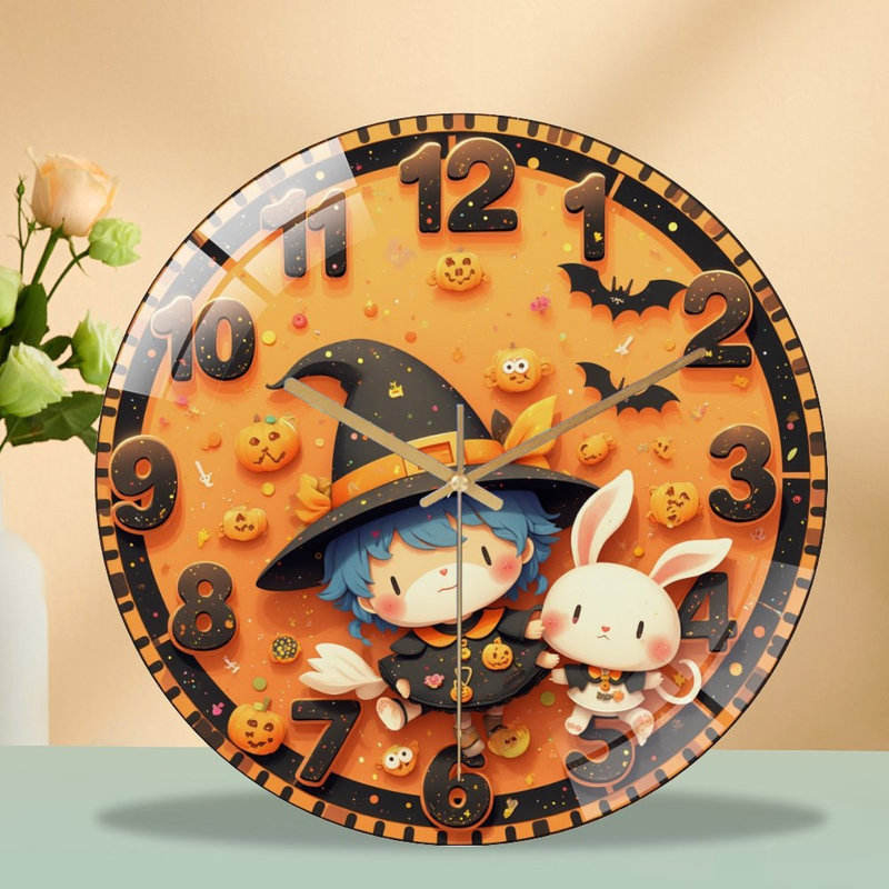 Horloge d'Halloween horloge murale 12 po