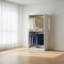 Garde-robe en bois 32 "avec tringles Prosper